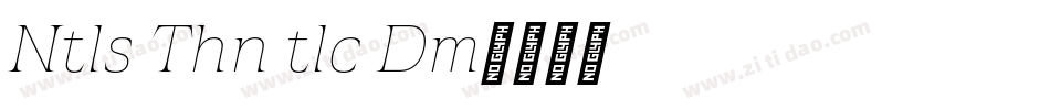 Natalisa Thin Italic Demo字体转换